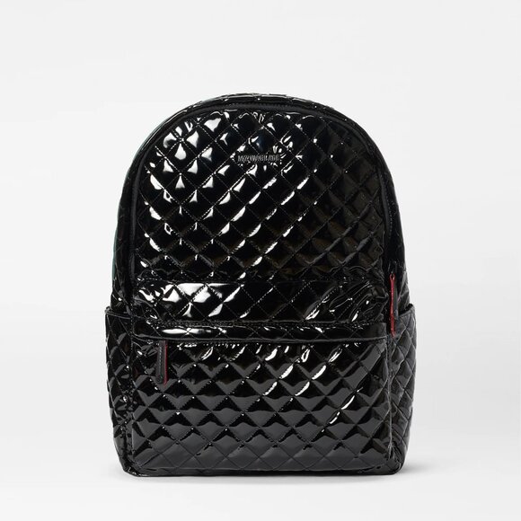 MZ Wallace Handbags - MZ Wallace Metro Backpack II in Black Lacquer